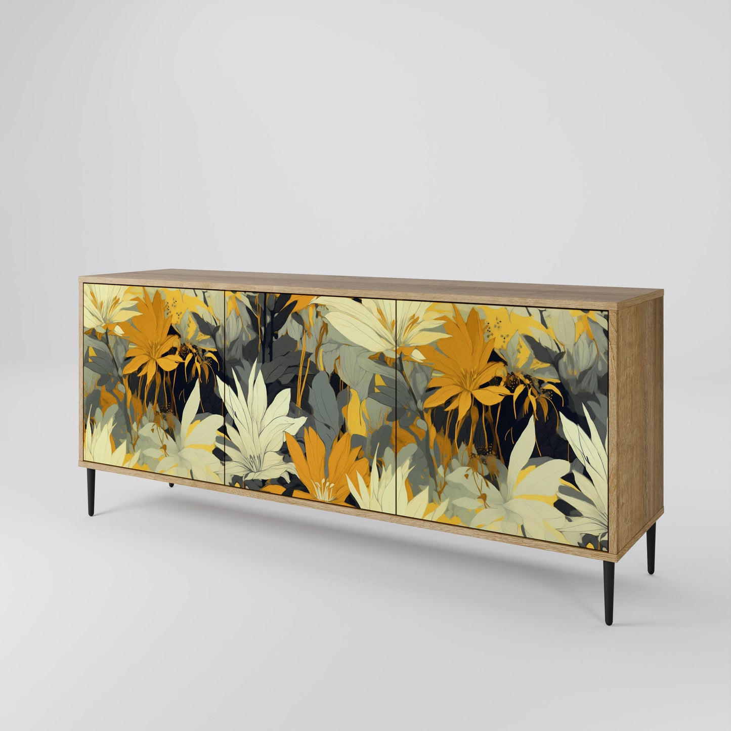 SUNKISSED LILY 3-Door Sideboard in Oak Effect