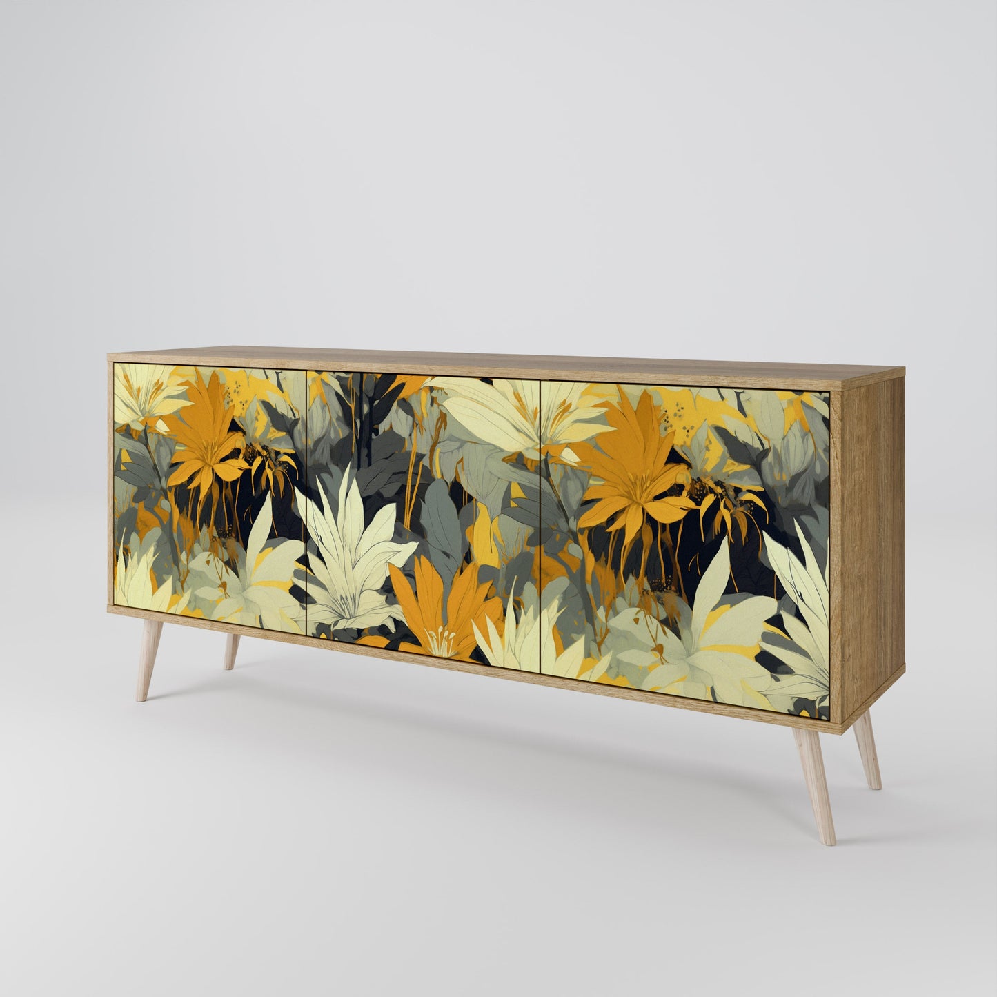 SUNKISSED LILY 3-Door Sideboard in Oak Effect