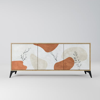 TRANQUIL TWIG 3-Door Sideboard in Oak Effect