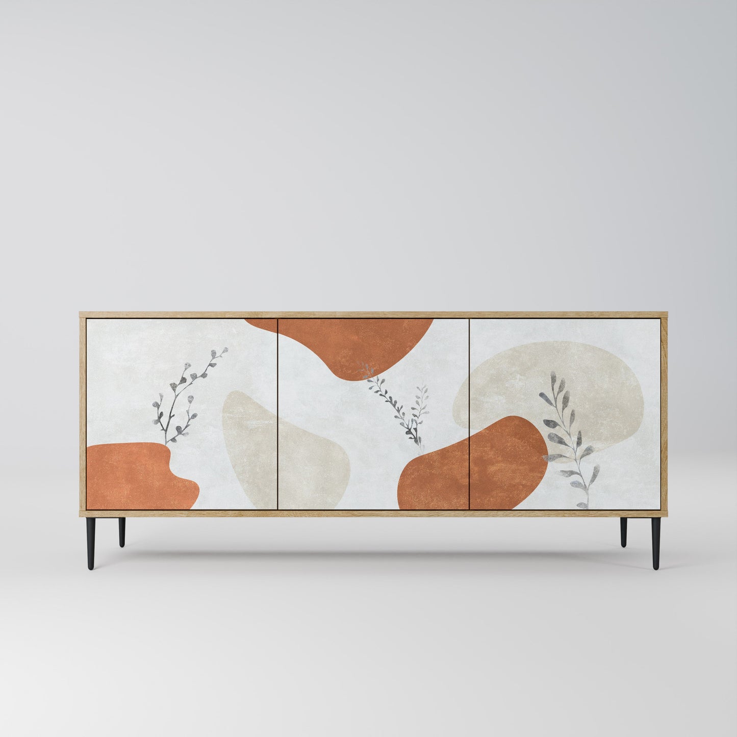 TRANQUIL TWIG 3-Door Sideboard in Oak Effect