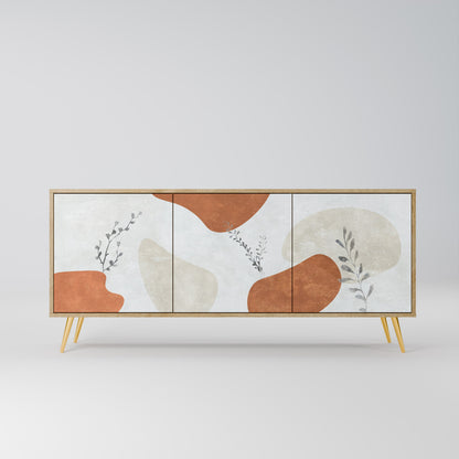 TRANQUIL TWIG 3-Door Sideboard in Oak Effect