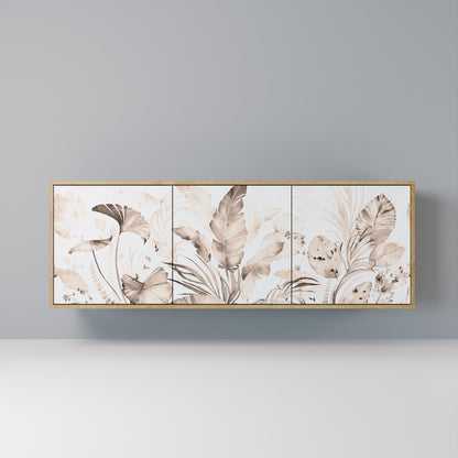 WILD TENDERNESS Madia a 3 Ante in Effetto Rovere