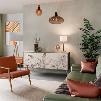 WILD TENDERNESS Madia a 3 Ante in Effetto Rovere