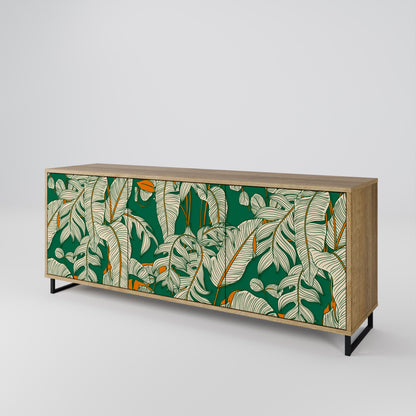 VERDANT PLEASURES 3-Door Sideboard in Oak Effect