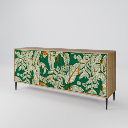 VERDANT PLEASURES 3-Door Sideboard in Oak Effect