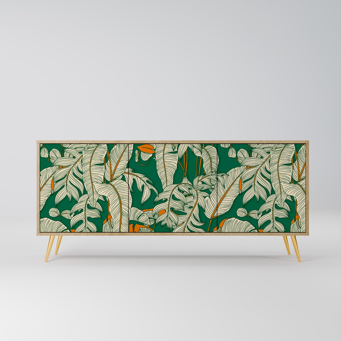 VERDANT PLEASURES 3-Door Sideboard in Oak Effect