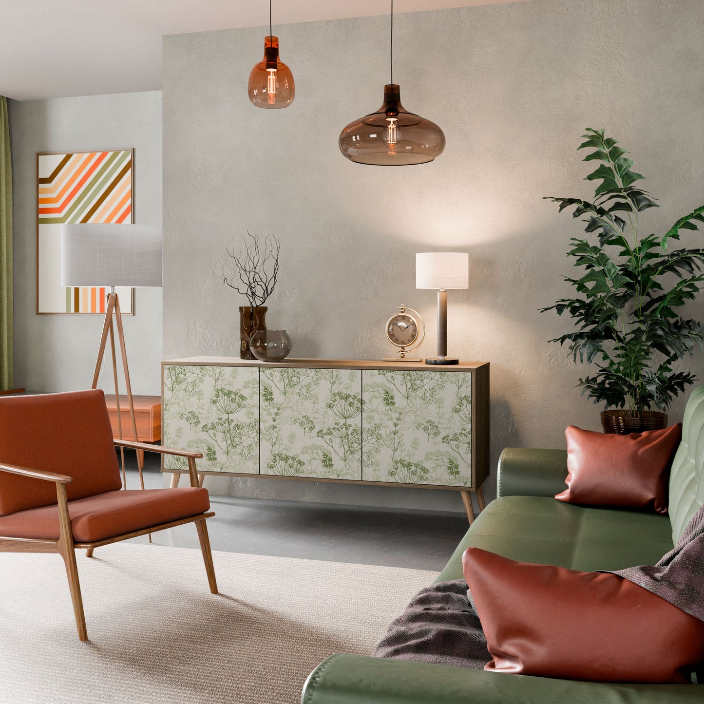 FENNEL BALDACHIN 3-Door Sideboard in Oak Effect