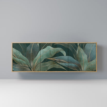 ROYAL GREEN 3-Door Sideboard in Oak Effect