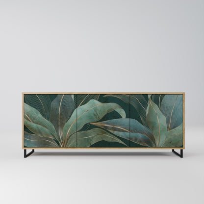 ROYAL GREEN 3-Door Sideboard in Oak Effect