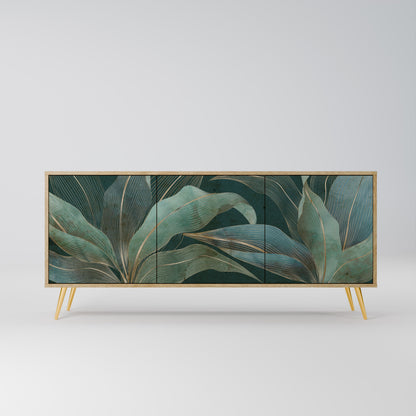 ROYAL GREEN 3-Door Sideboard in Oak Effect