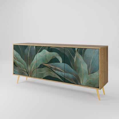 ROYAL GREEN 3-Door Sideboard in Oak Effect