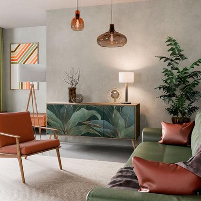 ROYAL GREEN 3-Door Sideboard in Oak Effect