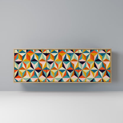 TESSELATE TREASURES 3-Door Sideboard in Oak Effect