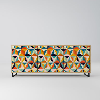 TESSELATE TREASURES 3-Door Sideboard in Oak Effect