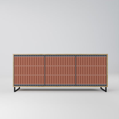 HYPNOTIC GATE 3-Door Sideboard in Oak Effect