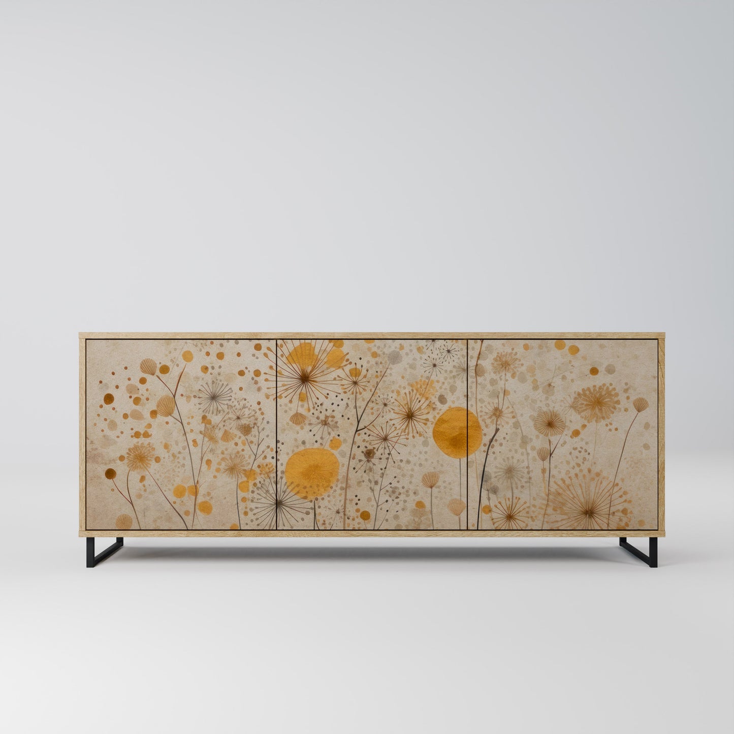 MORNING GLADE 3-Door Sideboard in Oak Effect