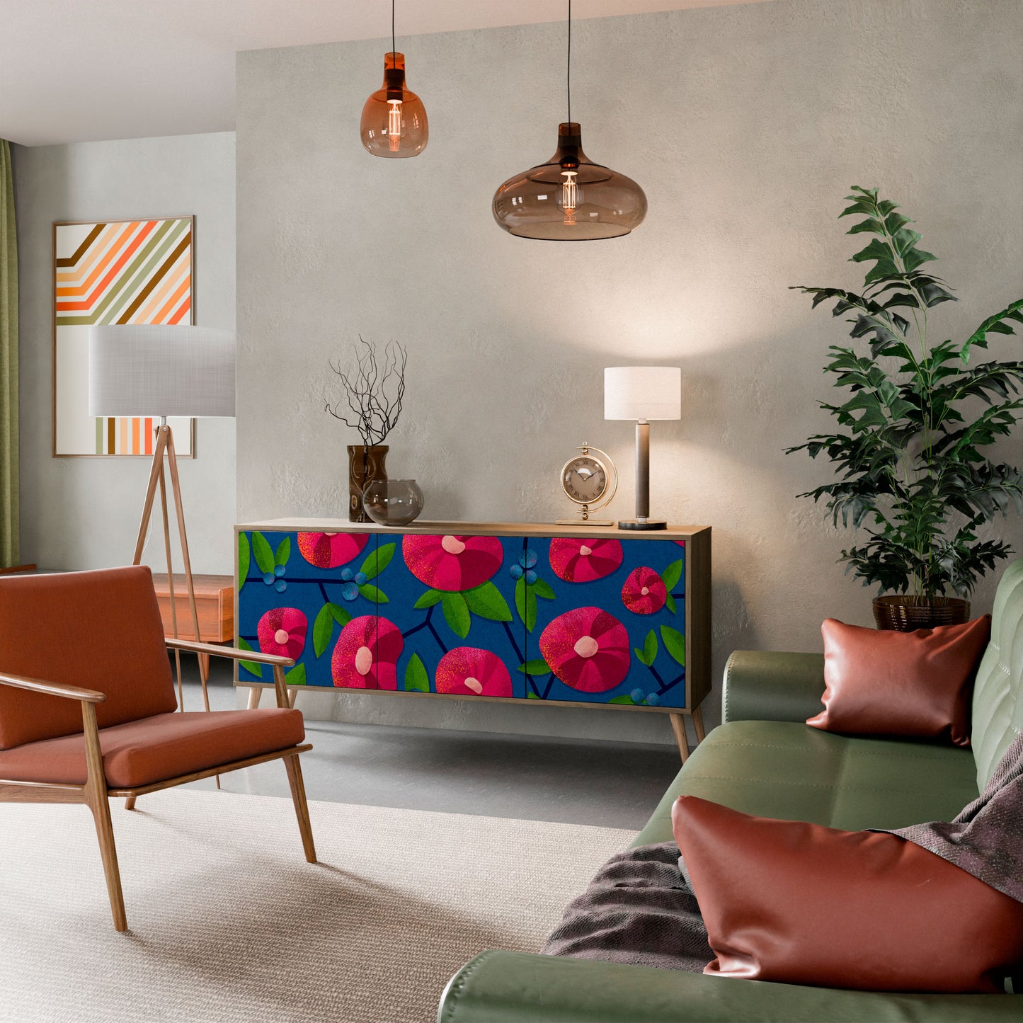 SPRING THOUGHTS 3-Door Sideboard in Oak Effect