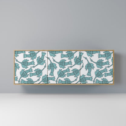 WATERSPOUT SONGIBIRD 3-Door Sideboard in Oak Effect