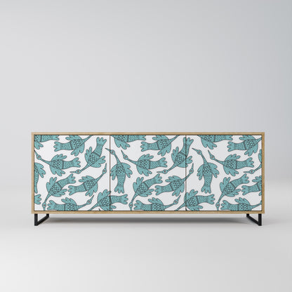 WATERSPOUT SONGIBIRD 3-Door Sideboard in Oak Effect