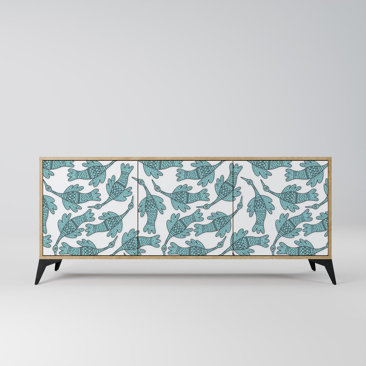 WATERSPOUT SONGIBIRD 3-Door Sideboard in Oak Effect