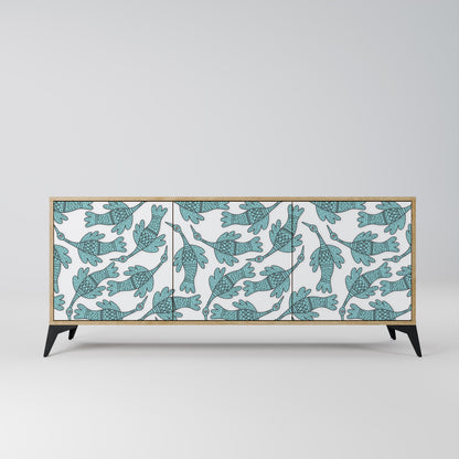 WATERSPOUT SONGIBIRD 3-Door Sideboard in Oak Effect