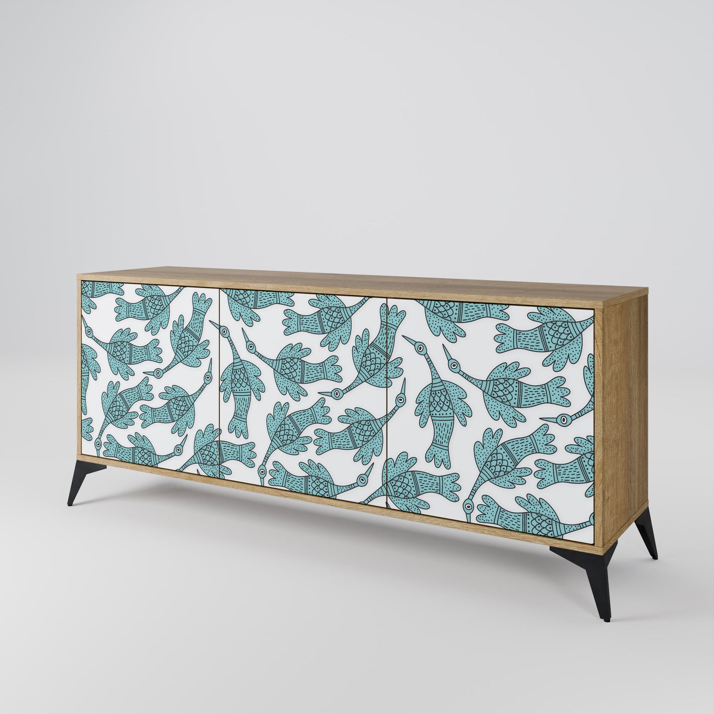 WATERSPOUT SONGIBIRD 3-Door Sideboard in Oak Effect