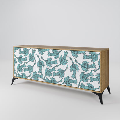 WATERSPOUT SONGIBIRD 3-Door Sideboard in Oak Effect