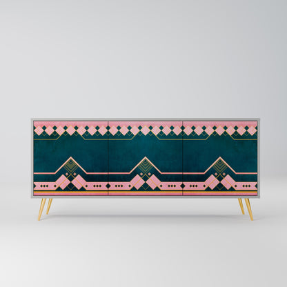 ROYAL COMPOSITION 3-Door Sideboard in Grey Finish