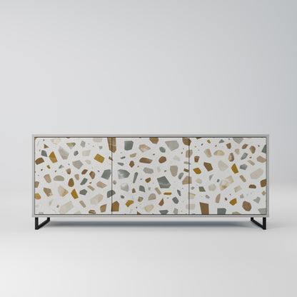 PIECES OF TOMORROW 3-Door Sideboard in Grey Finish