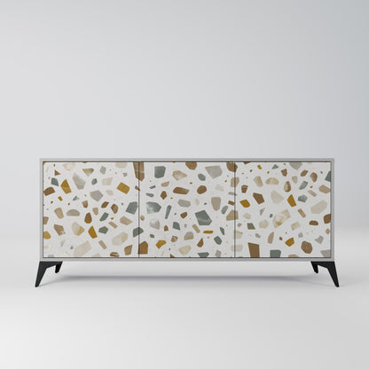 PIECES OF TOMORROW 3-Door Sideboard in Grey Finish