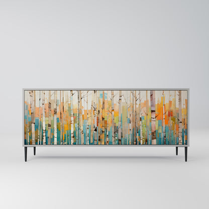 BIRCH KALEIDOSCOPE 3-Door Sideboard in Grey Finish