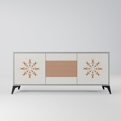 DAILY HARMONY 3-Door Sideboard in Grey Finish
