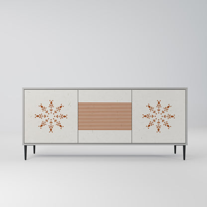 DAILY HARMONY 3-Door Sideboard in Grey Finish