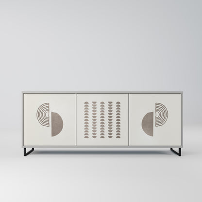 HARMONY ESSENCE 3-Door Sideboard in Grey Finish