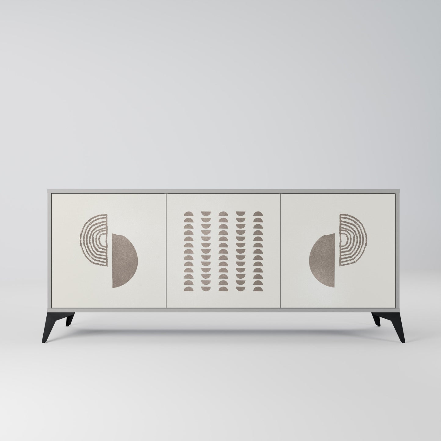 HARMONY ESSENCE 3-Door Sideboard in Grey Finish