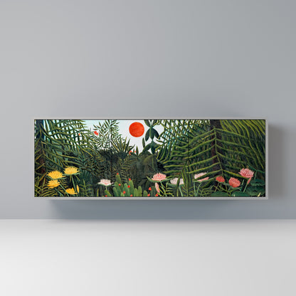 VIRGIN FOREST WITH SUNSET 3-Door Sideboard in Grey Finish