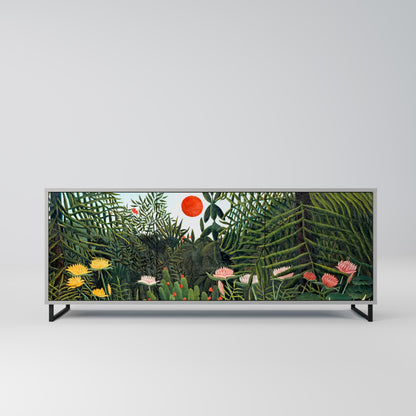 VIRGIN FOREST WITH SUNSET 3-Door Sideboard in Grey Finish