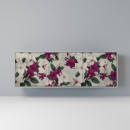 FLOWERET DREAM 3-Door Sideboard in Grey Finish