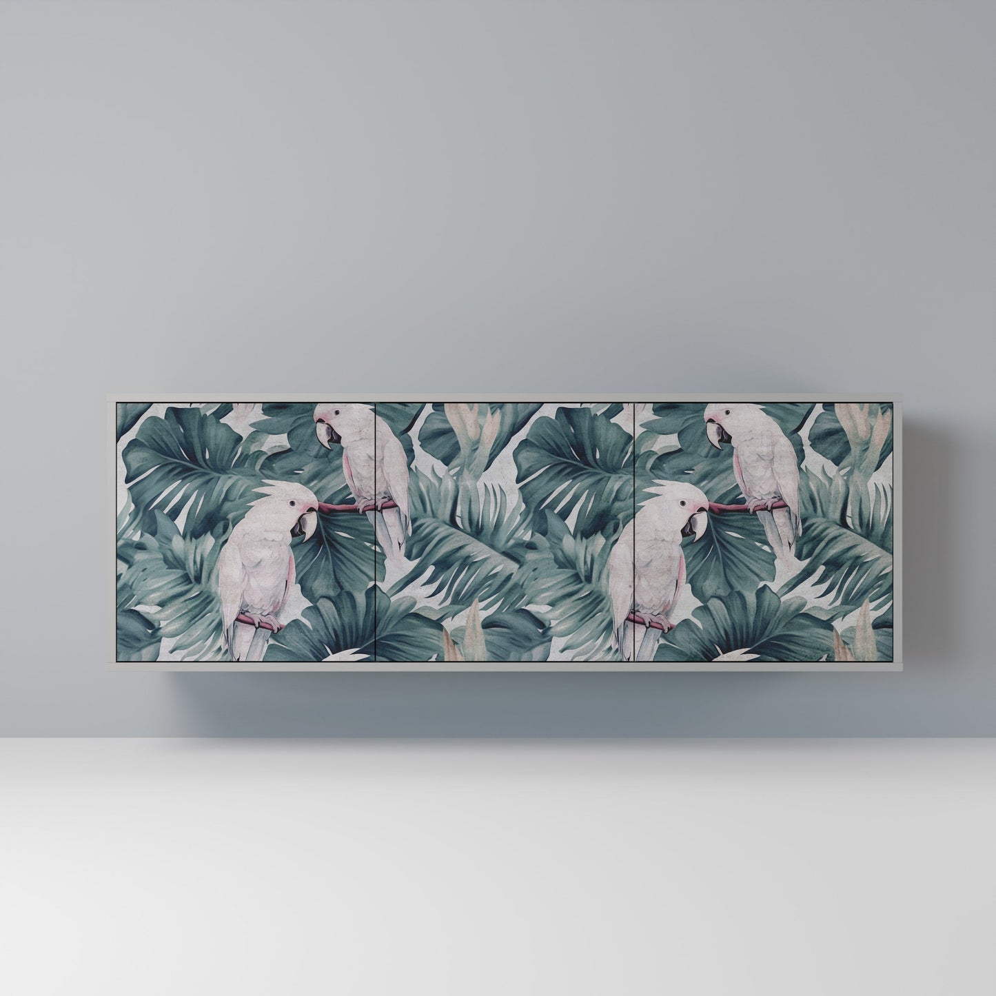 POPINJAY LOOK 3-Door Sideboard in Grey Finish