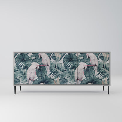 POPINJAY LOOK 3-Door Sideboard in Grey Finish