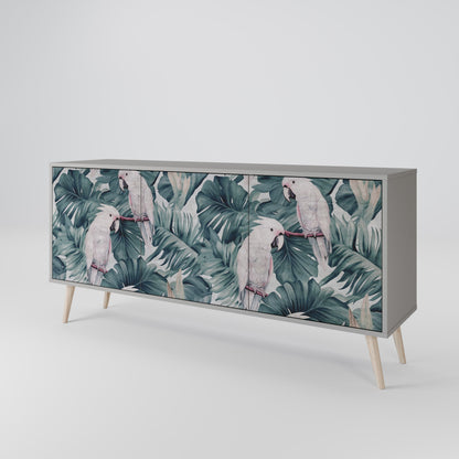 POPINJAY LOOK 3-Door Sideboard in Grey Finish
