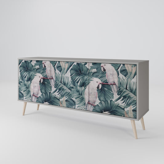 POPINJAY LOOK 3-Door Sideboard in Grey Finish