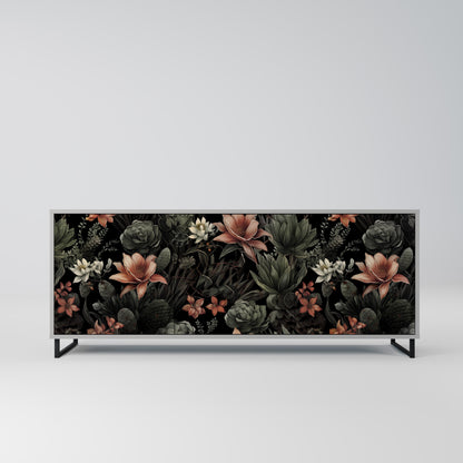 SECRET VERDURE 3-Door Sideboard in Grey Finish