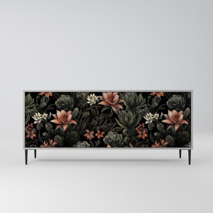 SECRET VERDURE 3-Door Sideboard in Grey Finish