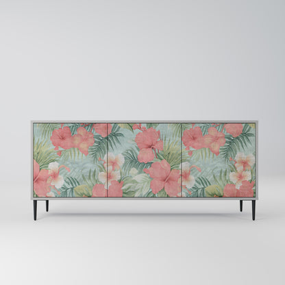 HAWAIIAN SPIRIT 3-Door Sideboard in Grey Finish