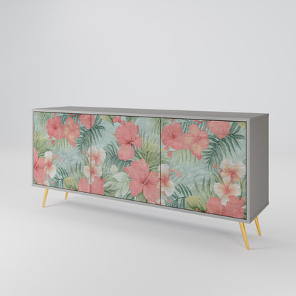 HAWAIIAN SPIRIT 3-Door Sideboard in Grey Finish