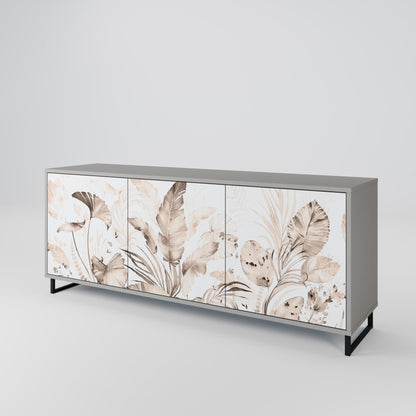 WILD TENDERNESS 3-Door Sideboard in Grey Finish