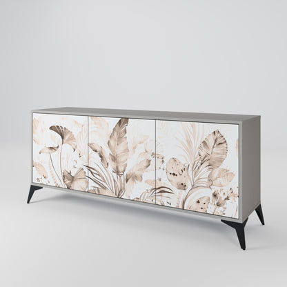 WILD TENDERNESS 3-Door Sideboard in Grey Finish
