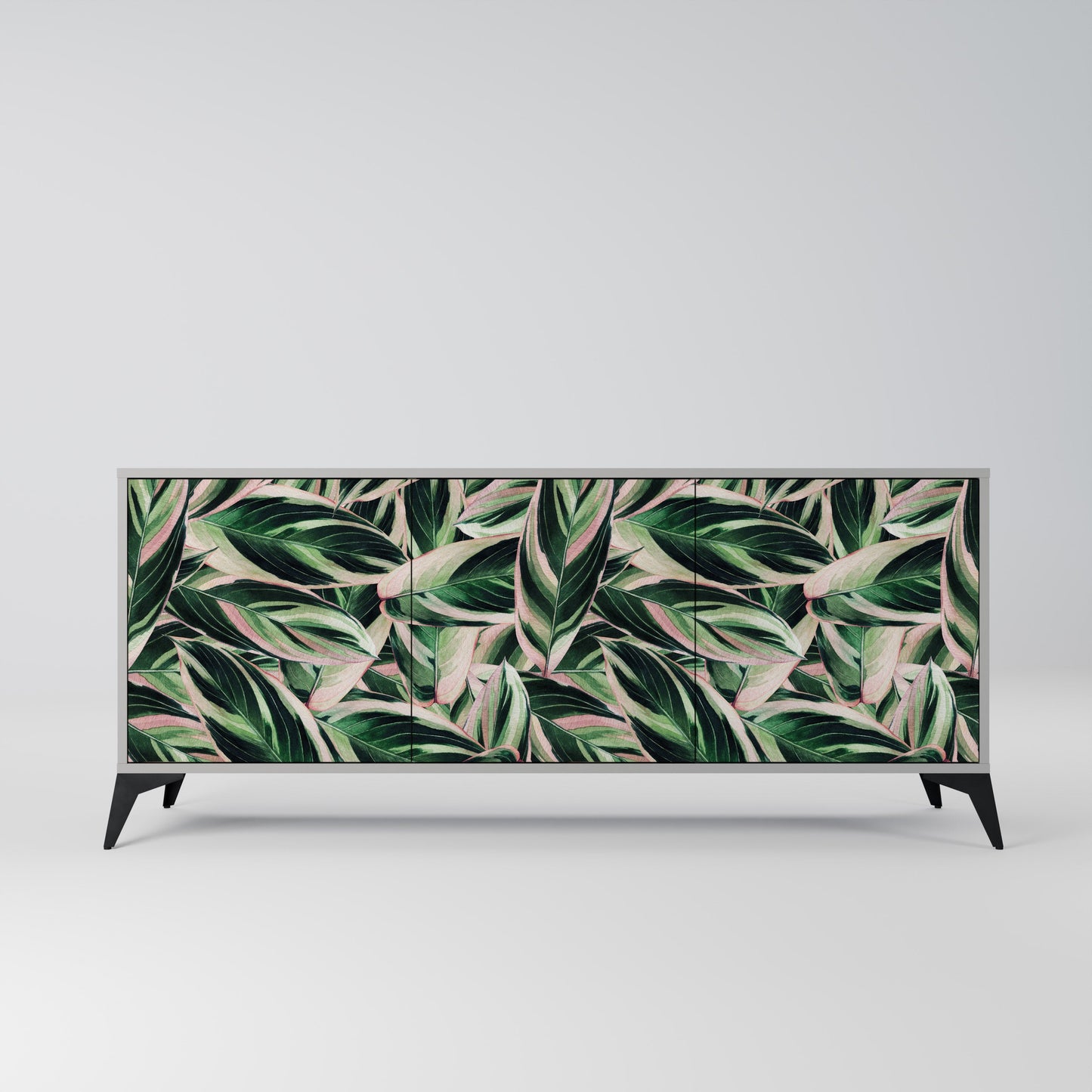 EERIE STROMANTHE 3-Door Sideboard in Grey Finish