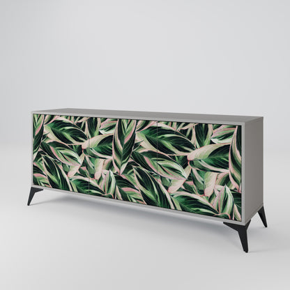 EERIE STROMANTHE 3-Door Sideboard in Grey Finish